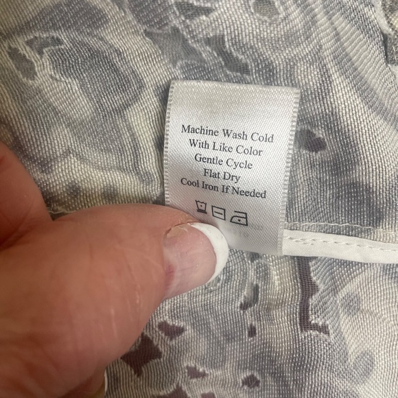 Coldwater Creek Gray/Cream BurnOut Jacket - Picture 4 of 5